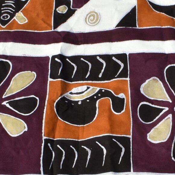 97 (VHD) Vintage. Home Decor. Handpainted. Canvas. African Folk Art. Tapestry. - Picture 4 of 5